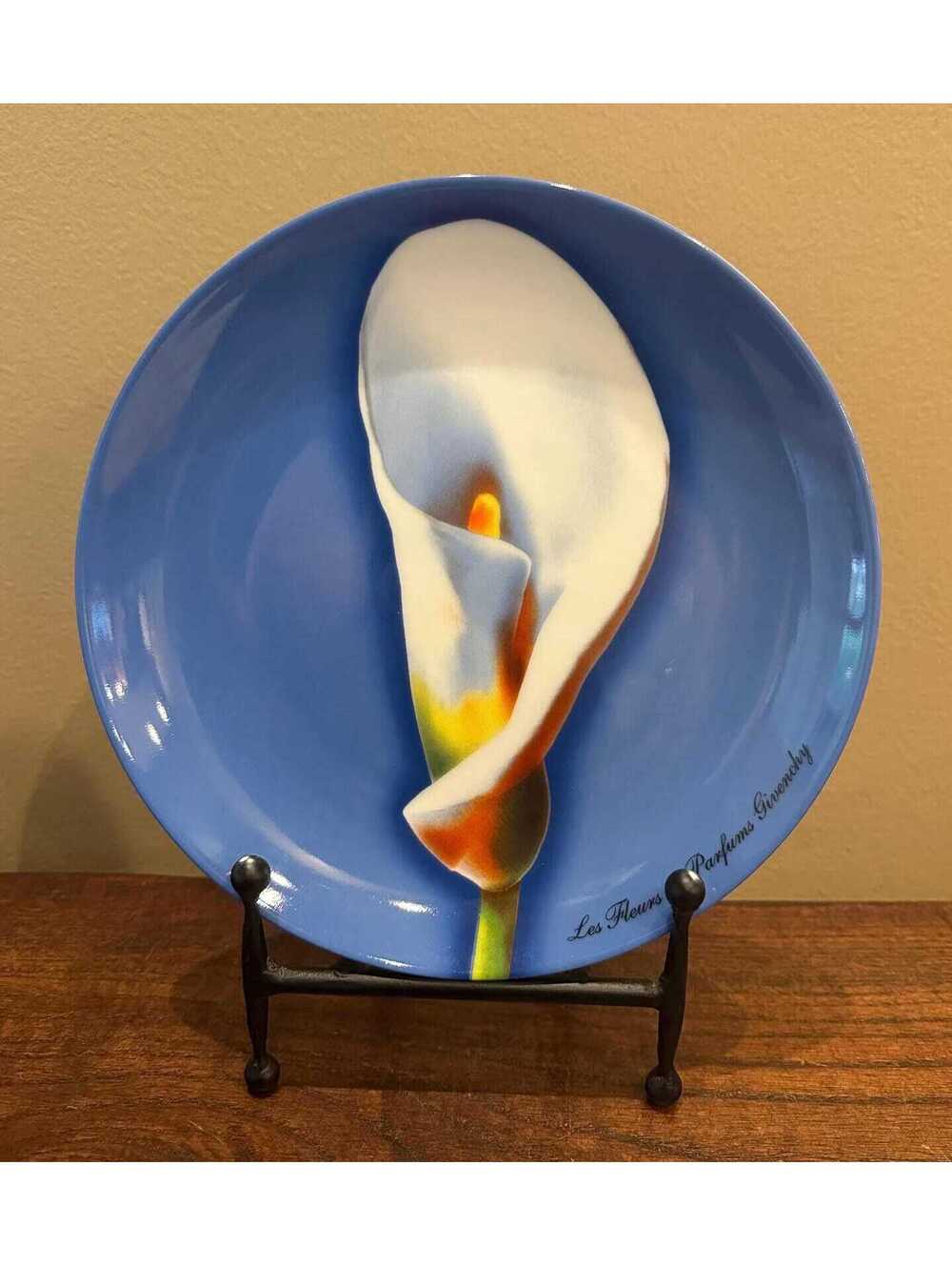 Vintage Givenchy "Les Fleurs de Parfums" Porcelain Salad or Dessert Plate